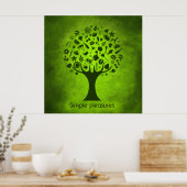 Poster Arbre de loisirs simple (Cuisine)
