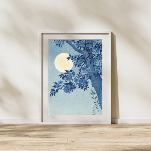 Poster Arbre de lune Arbre Vintage mur