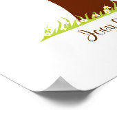 Poster Arbre de mariage empreintes digitales - Heartastic (Coin)