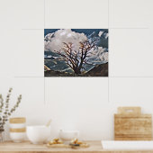 POSTER ARBRE DE MONTAGNE (Cuisine)