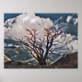 POSTER ARBRE DE MONTAGNE (Devant)