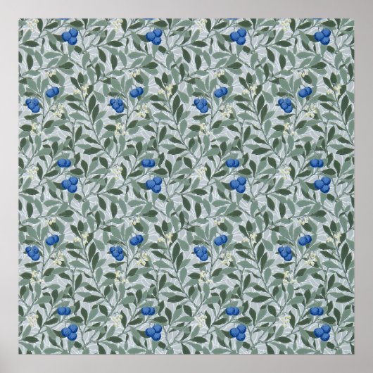 Poster Arbre de myrtille, William Morris (Devant)