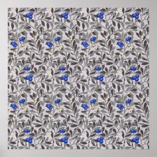Poster Arbre de myrtille, William Morris (Devant)