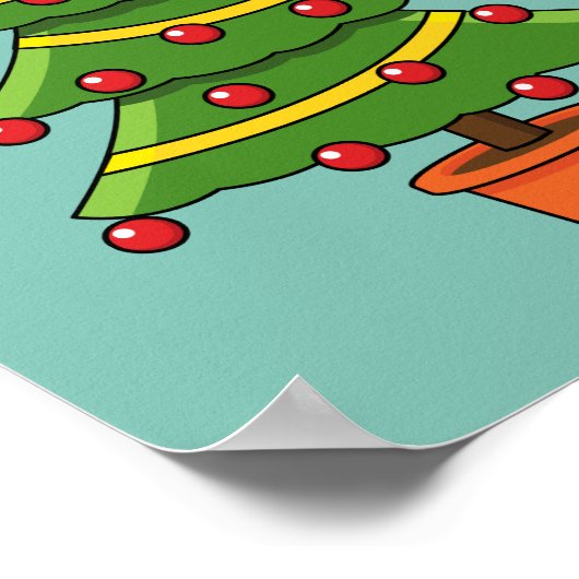 Poster Arbre de Noël (Coin)