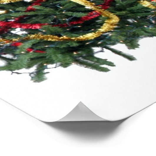 Poster arbre de noël. (Coin)