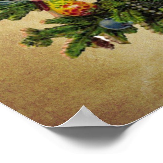 Poster arbre de Noël (Coin)