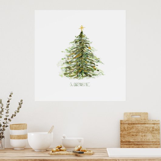 Poster Arbre de Noël (Cuisine)