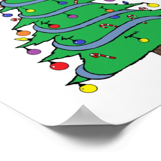 Poster Arbre de Noël 34 (Coin)