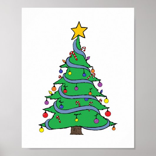 Poster Arbre de Noël 34 (Devant)