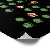 Poster Arbre de Noël 8 bits (Coin)