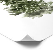 Poster Arbre de Noël Aquarelle (Coin)