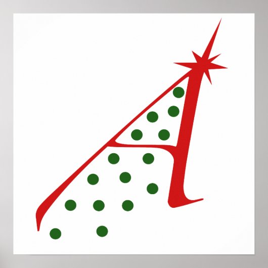 Poster Arbre de Noël athée (Devant)