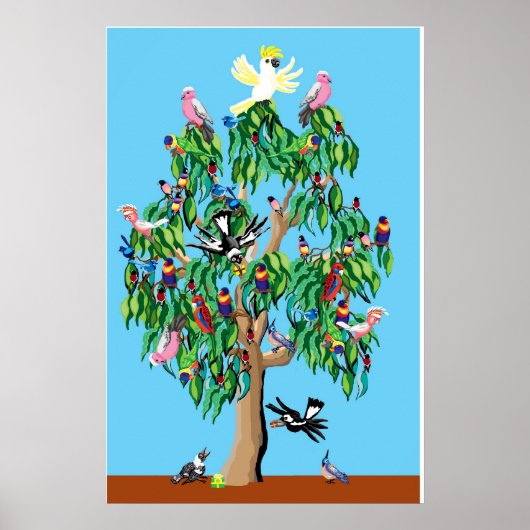 Poster arbre de Noël australien (Devant)