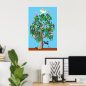 Poster arbre de Noël australien (Bureau à domicile)