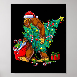Poster Arbre de Noël Bigfoot Most Wonderful Christmas Co