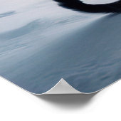 Poster Arbre de Noël couvert de neige avec chats (Coin)