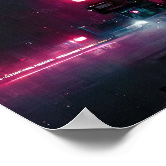 Poster Arbre de Noël Cyberpunk (Coin)