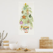 Poster Arbre de Noël de plage (Cuisine)