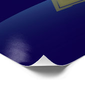 Poster Arbre de Noël doré (Coin)