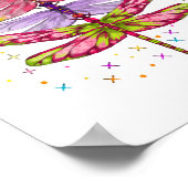 Poster Arbre de Noël dragonfly (Coin)