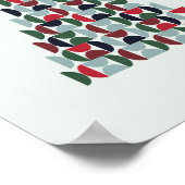 Poster Arbre de Noël du milieu du siècle (Coin)