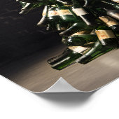 Poster Arbre de Noël en bouteilles de vin (Coin)