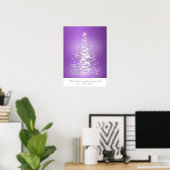 Poster Arbre De Noël En Violet (Bureau à domicile)
