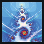 Poster Arbre de Noël fragile<br><div class="desc">Art fractal géométrique</div>