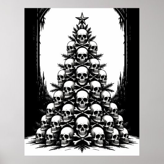 Poster Arbre de Noël gothique IV (Devant)