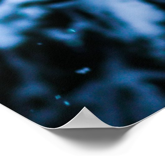 Poster Arbre de Noël hivernal neige (Coin)