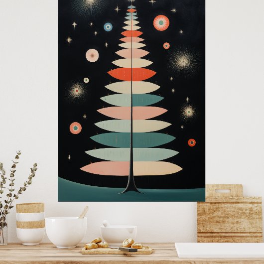 Poster Arbre de Noël hybride (Cuisine)