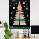 Poster Arbre de Noël hybride (Bureau à domicile)