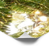 Poster Arbre de Noël I Argent et Or (Coin)