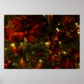 Poster Arbre de Noël marron et or II (Devant)