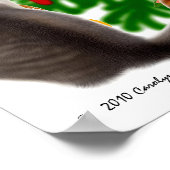 Poster Arbre de Noël Merry Kitty (Coin)