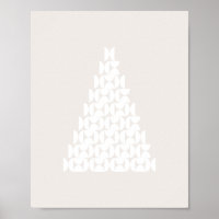 Arbre de Noël Mi-Siècle moderne Beige blanc