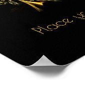 Poster Arbre de Noël noir 001 (Coin)