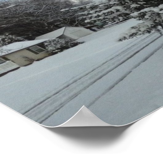 Poster Arbre de Noël non coupé (Coin)