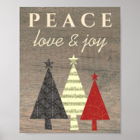 Arbre de Noël Paix Amour et Joie