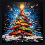 Poster Arbre de Noël Pop Art<br><div class="desc">Un design pop art avec un sapin de Noël</div>