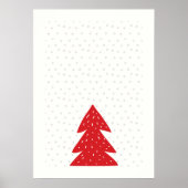 Poster Arbre de Noël scandinave (Devant)