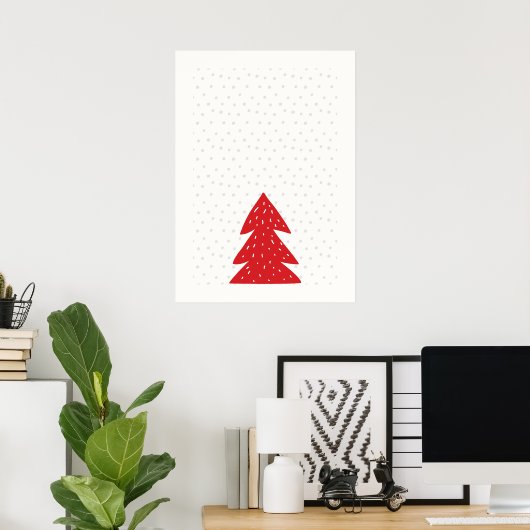 Poster Arbre de Noël scandinave (Bureau à domicile)