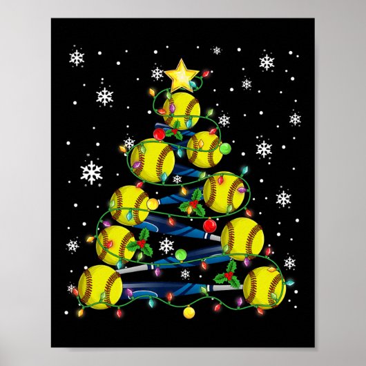 Poster Arbre de Noël Softll Joyeux Noël Pyjamas Hommes (Devant)
