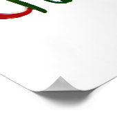 Poster Arbre de Noël très joyeux (Coin)