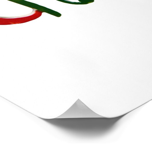 Poster Arbre de Noël très joyeux (Coin)