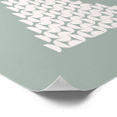 Poster Arbre de Noël vert Sage (Coin)