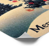 Poster Arbre de Noël Vintage (Coin)