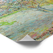 Poster Arbre de pêche à fleurs | Vincent van Gogh (Coin)