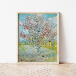 Poster Arbre de pêche à fleurs | Vincent Van Gogh<br><div class="desc">Flower Peach Tree (1888) de l'artiste post-impressionniste néerlandais Vincent Van Gogh. L'oeuvre originale est une huile sur toile représentant un magnifique paysage d'arbres roses en fleurs. Utilisez les outils de conception pour ajouter du texte personnalisé ou personnaliser l'image.</div>