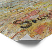 Poster Arbre de Pêche en fleurs à Arles (Coin)